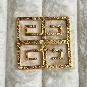 Vintage GIVENCHY 4G Logo Brooch